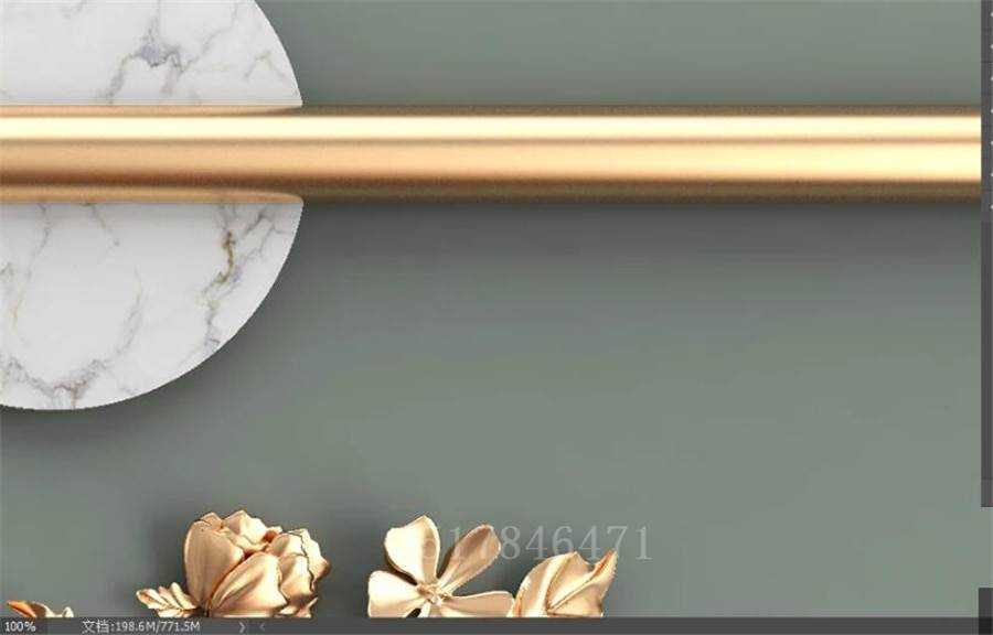3D Wallpaper Wood Slat Impression